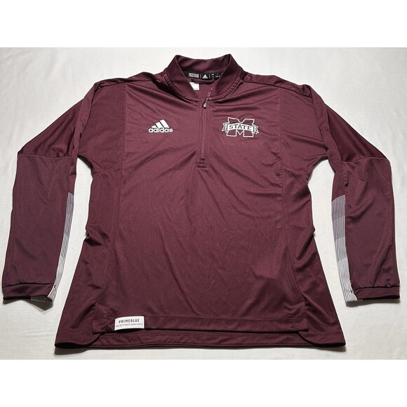adidas Tops - Mississippi State Bulldogs Adidas Womens Small Sideline 1/4 Zip Shirt Pullover
